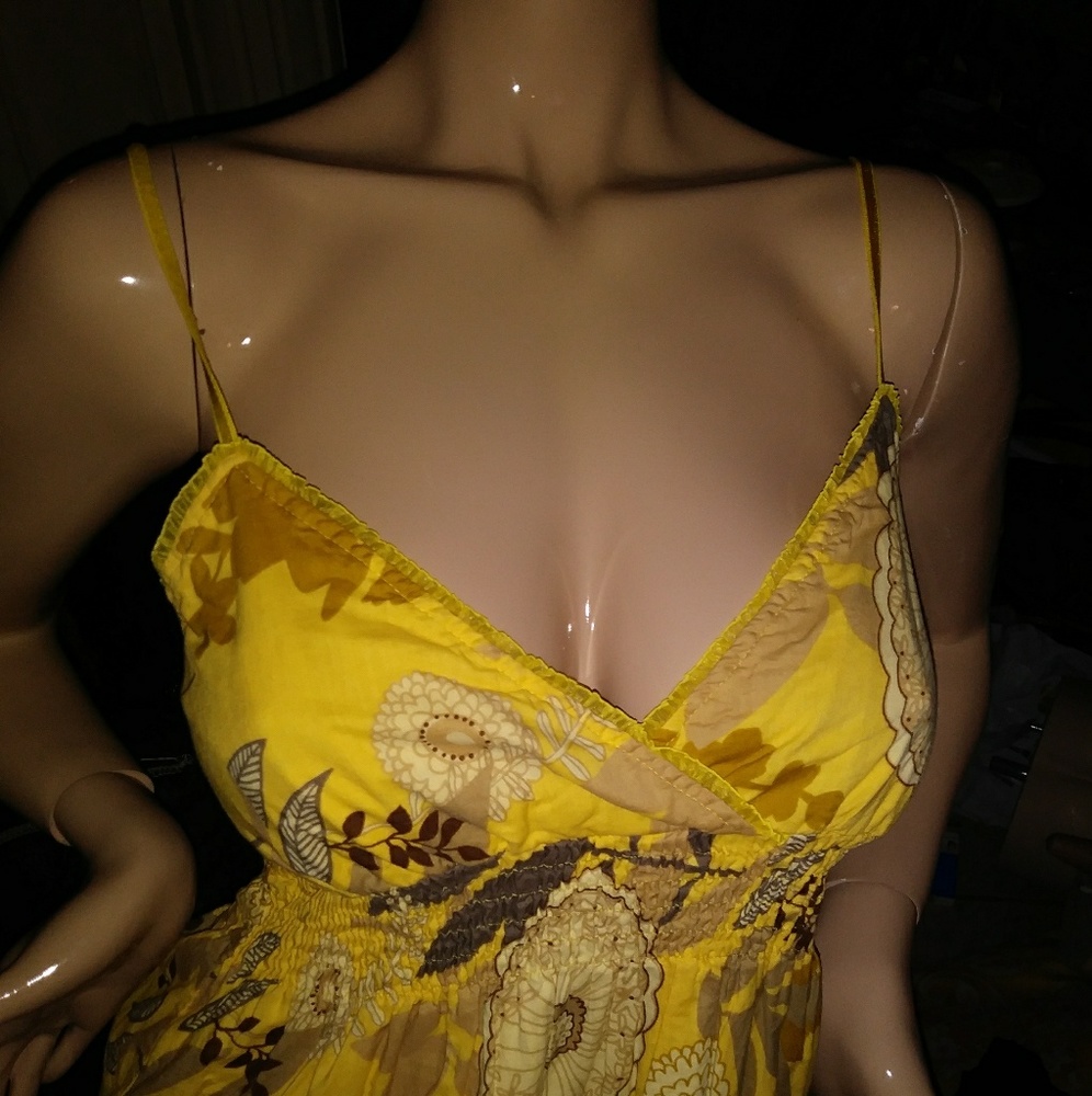 Yellow floral dress Hawaiian
